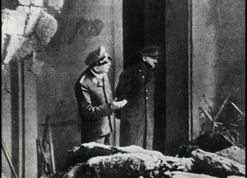 The last known photograph of Adolf Hitler