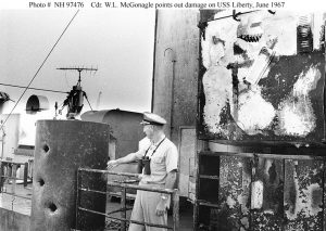 Damage to the USS Liberty